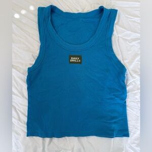 Daily Drills Tank in Tide Size M/L